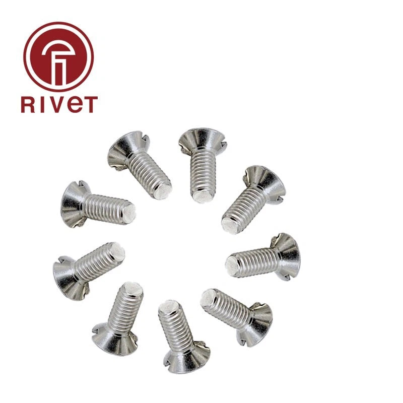 Gb68 A2-70 M5 Slotted Pan Slotted Grooving Flat Head Screws 20/50