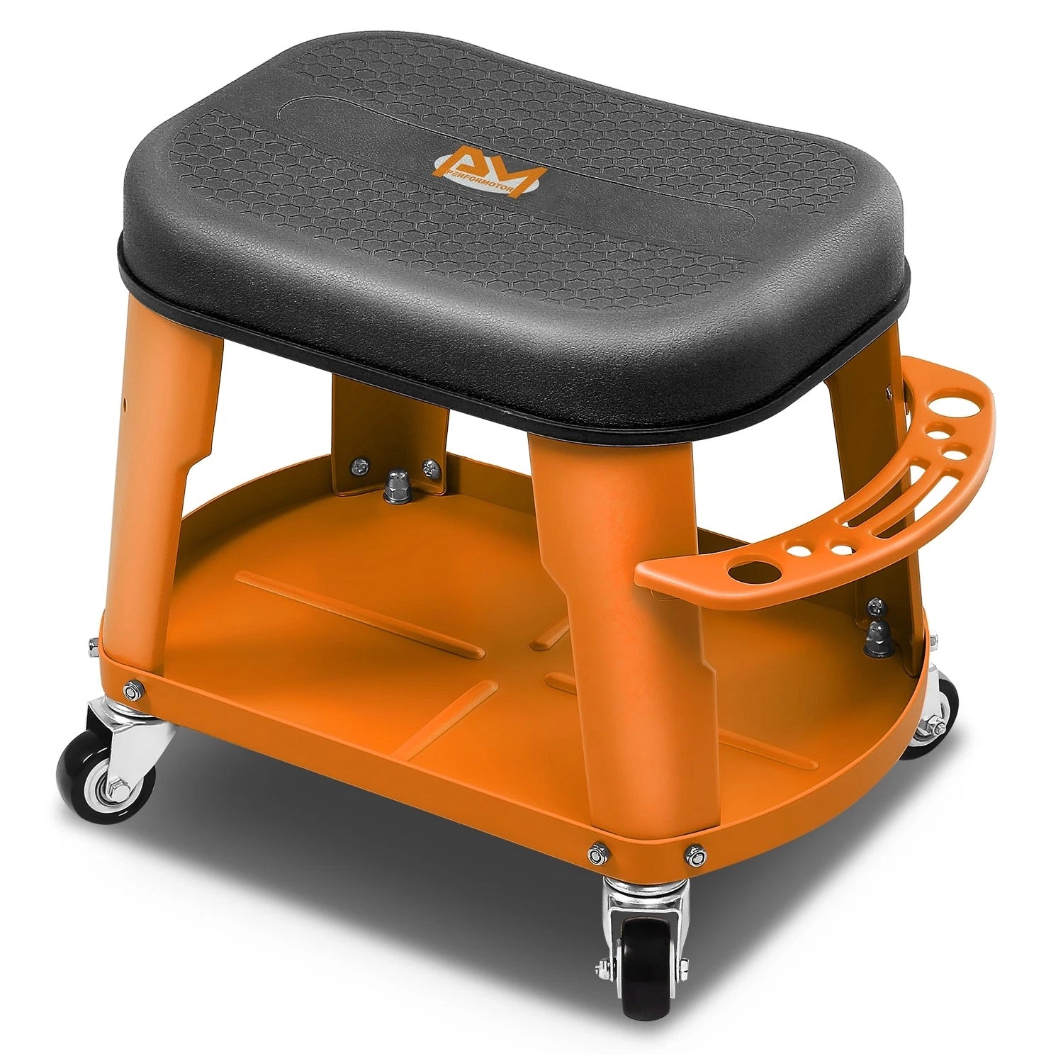 16.14x 10.62x 13.78in 300lbs Capacity Mechanics Roller Seats Orange