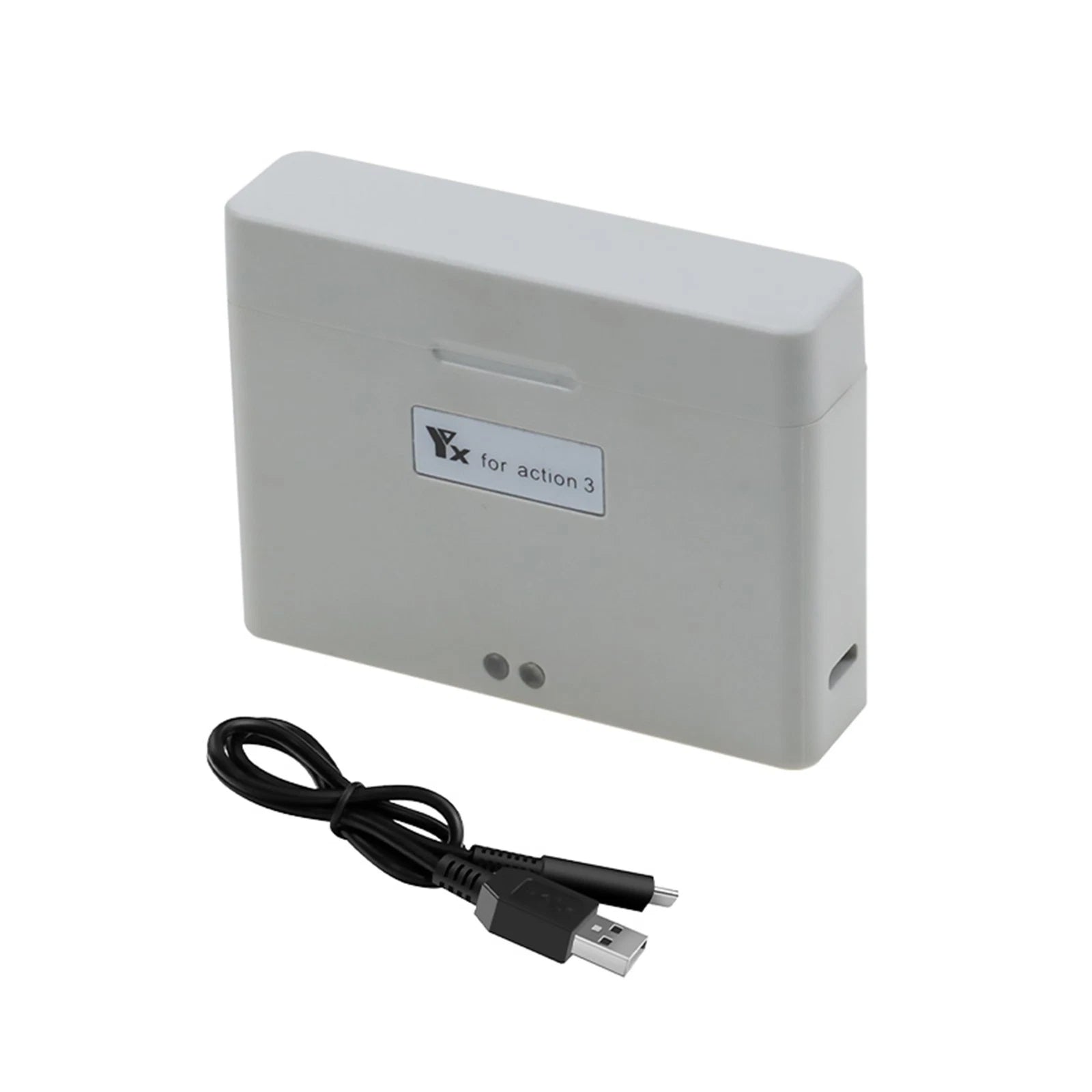 2-slot Fast Battery Charger Intelligent Charging Hub For Dji Action 3
