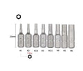 5pc-pack S2 Steel 6.25mmx25mmL Hex Allen Tamperproof (Center Hole)