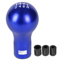J2 Universal Aluminum Spherical Teardrop Shift Knob Blue W/ Thread