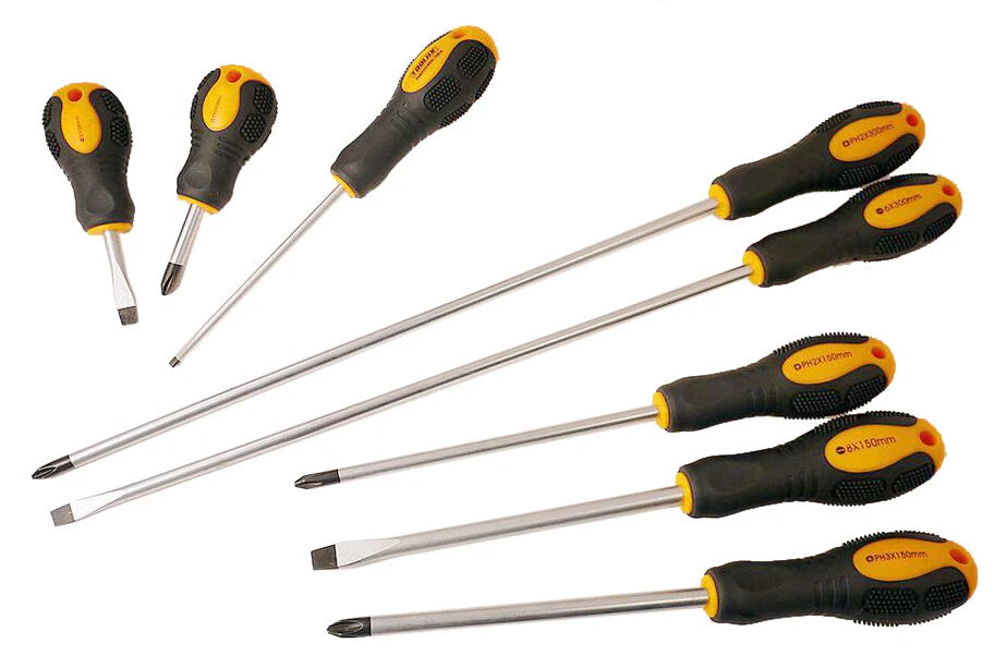Expert 2x Cr-V Screwdriver Magnetic Tip Philip Slotted Option: 6"-8"-10"-12"