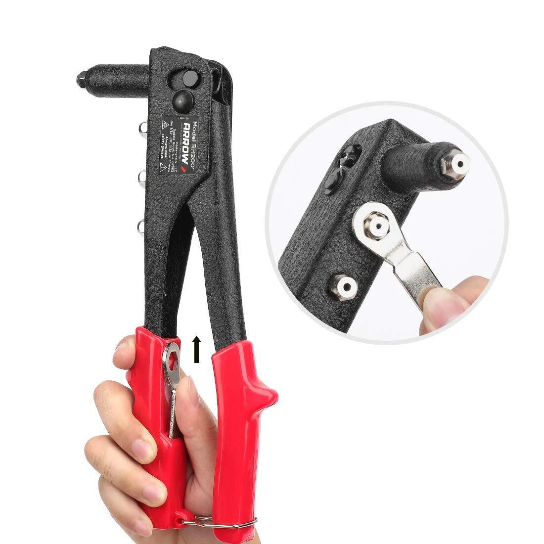Arrow Professional Heavy Duty Hand Riveter Kit Pop Rivet Gun Assorted