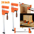 4 PACK 24'' Parallel Jaw Bar Clamp Cabinet Master 90-Degree clamping Alloy Steel