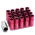 Open End M12x1.25 60mm Tall 25mm Od Pink Hexagon | Built Supply Co