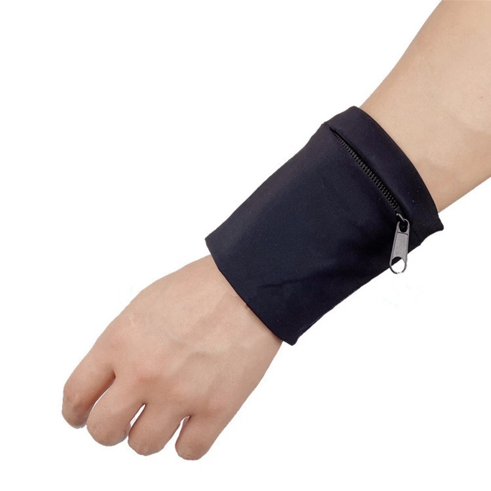 Wrist Bag Wristband Cycling Fitness For Running Pocket Polyester