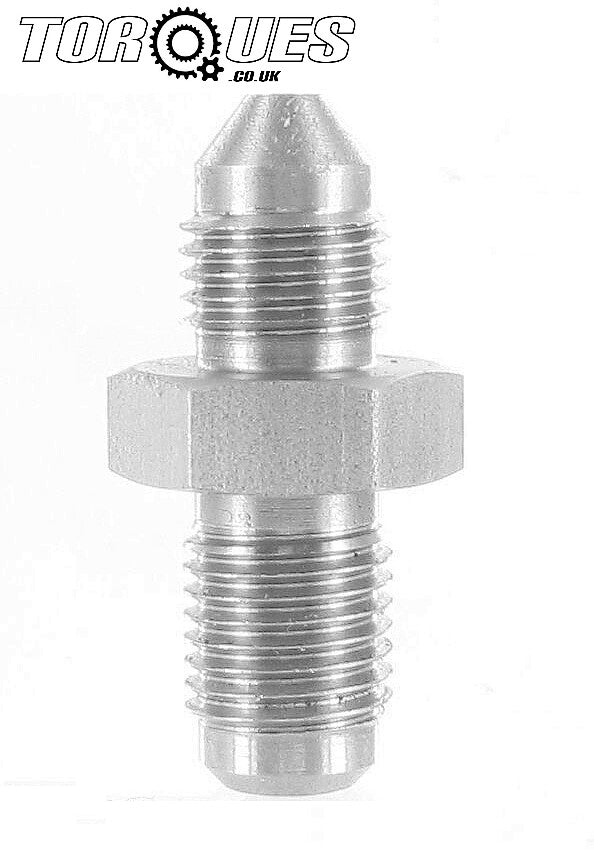 AN-3 (3AN) to 3/8" x 24 UNF Convex /Concave Dual Seat Stainless Steel
