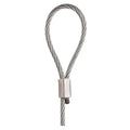 Steel Wire Rope Cable & Loop Gallery Rail Picture Hanging 2mm X 1.5m