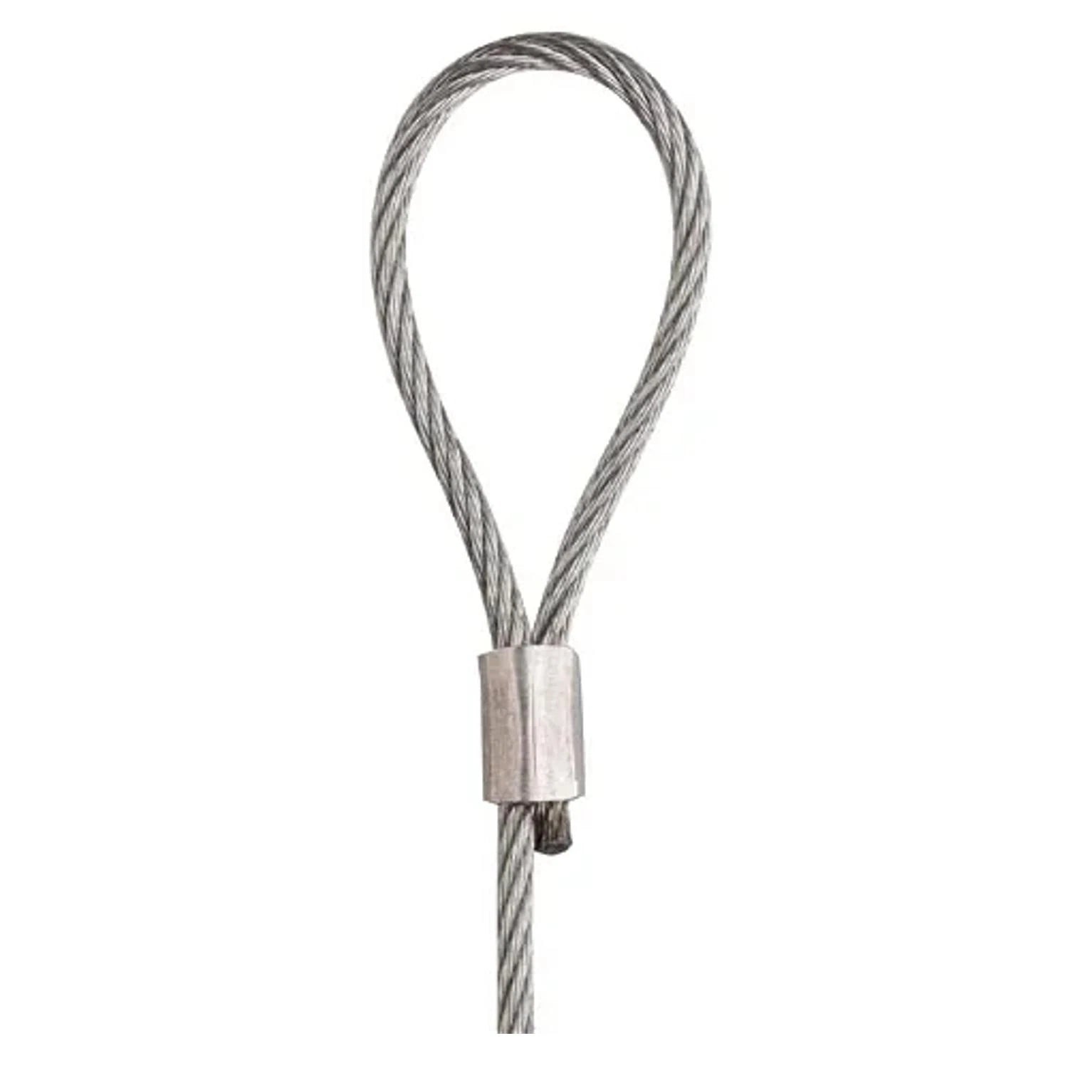 Steel Wire Rope Cable & Loop Gallery Rail Picture Hanging 2mm X 1.5m