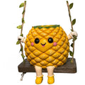 Hand Crafted Pineapple Hanging Flower Pot Resin Succulent Container