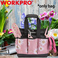 WORKPRO Garden Tool Bag Holder 9Pocket Heavy Duty Oxford Garden Tool Storage Bag