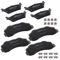 8x Front Rear Brake Pads Kit for Ford F-150 2012-2020 P1414 P1602