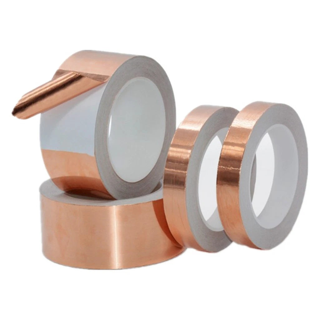 10/50/100mm Double Conductive Copper Foil Tape Emi Shielding