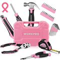 Workpro Pink Tools Set Household Tool Kit Basic Tool Set W/storage