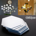 12/ Art Mirror Hexagon Removable For Acrylic Wall Stickers Diy Room