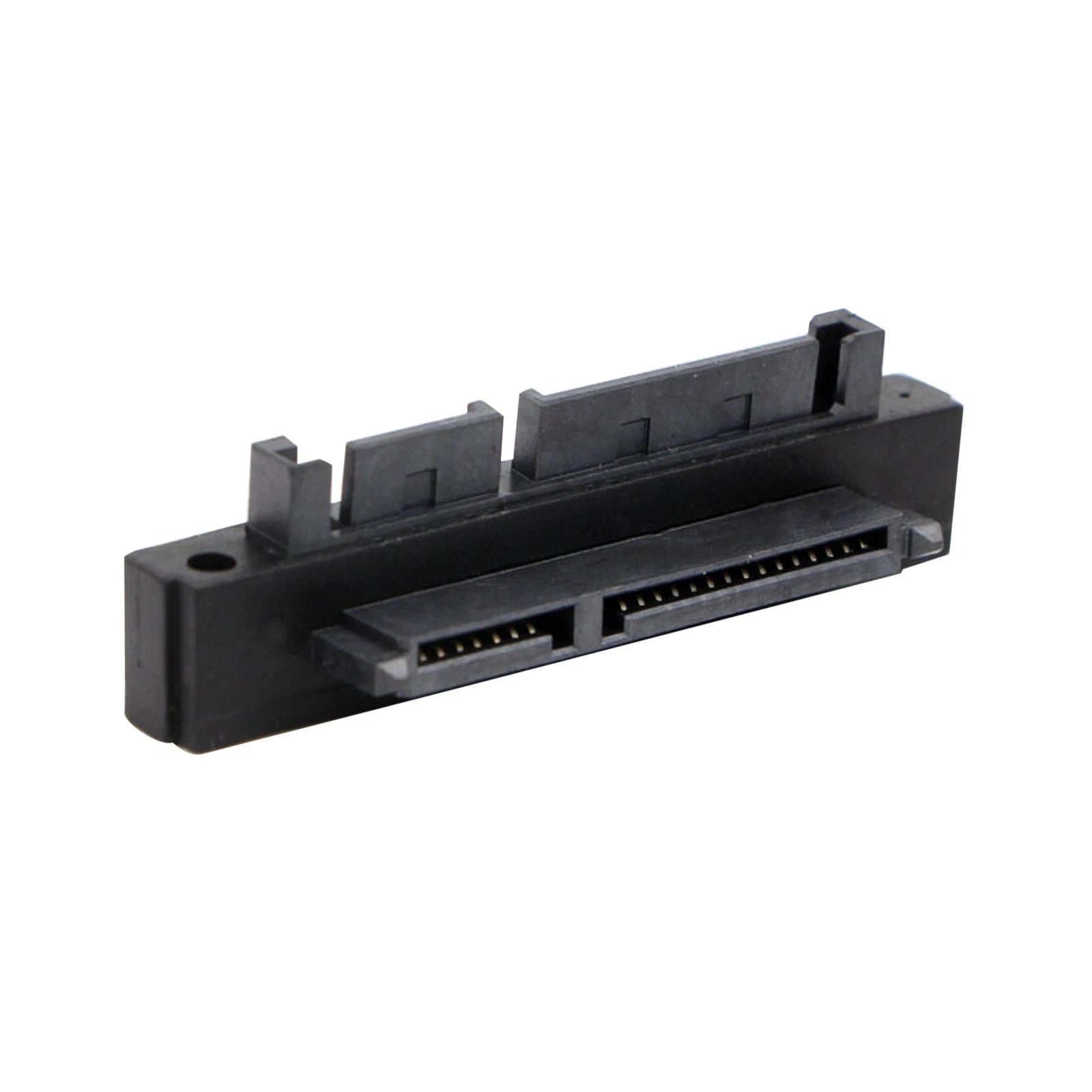 90 Degree Sata 22pin 7+15 Male Plug To Sata 22 Pin Female Convertor