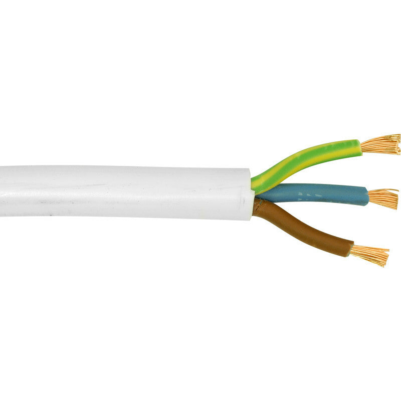 SRM Electrical 1.5mm 3 Core Heat Resistant Cable 5 Metre