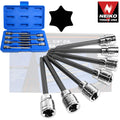 7pc 3/8 DRIVE EXTRA LONG TORX BIT SOCKET SET NEIKO Opens in a new window or tab