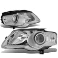 Fit 2006-2010 Vw Passat Pair Chrome Housing Clear | Built Supply Co