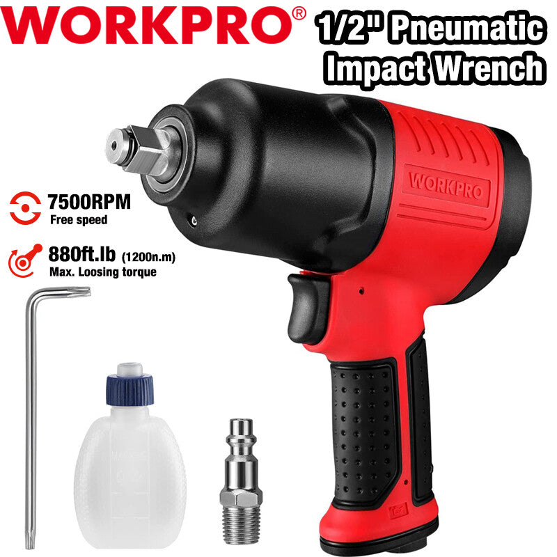 WORKPRO Air Impact Wrench 1/2inch Drive Pneumatic Impact Wre