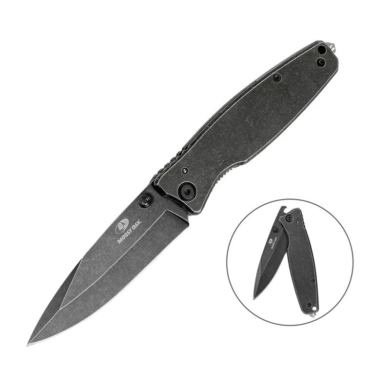 Mossy Oak Folding Pocket Knife 7 Inch Edc Stainless Steel Drop Point