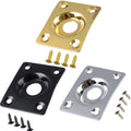 Guitar Output Metal Jack Plate Square With Screws For Electric Bass