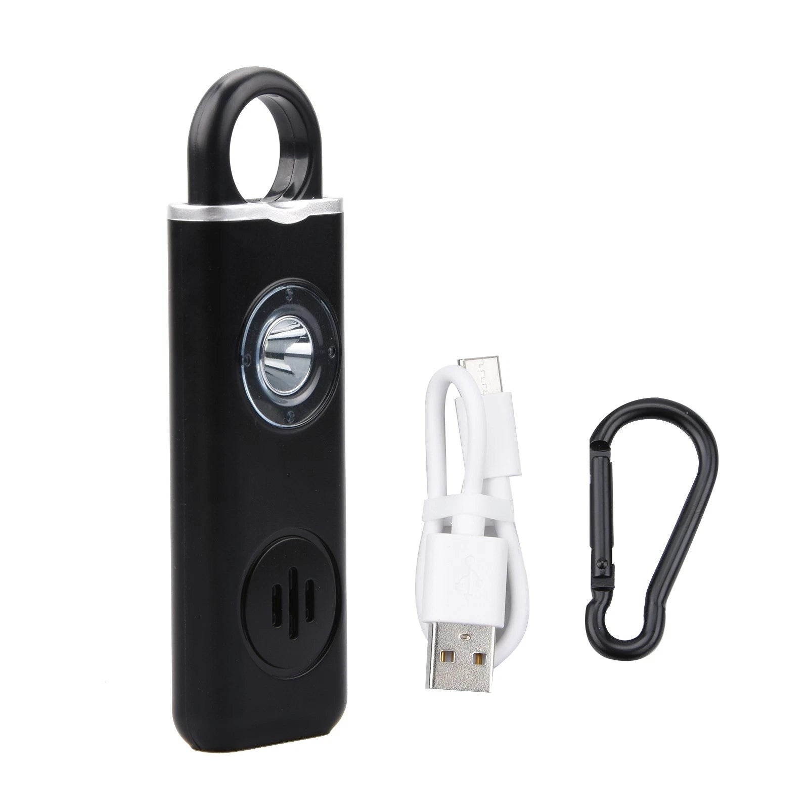 1*safety Alarm For Women 130db Siren With Keychain Emergency Light