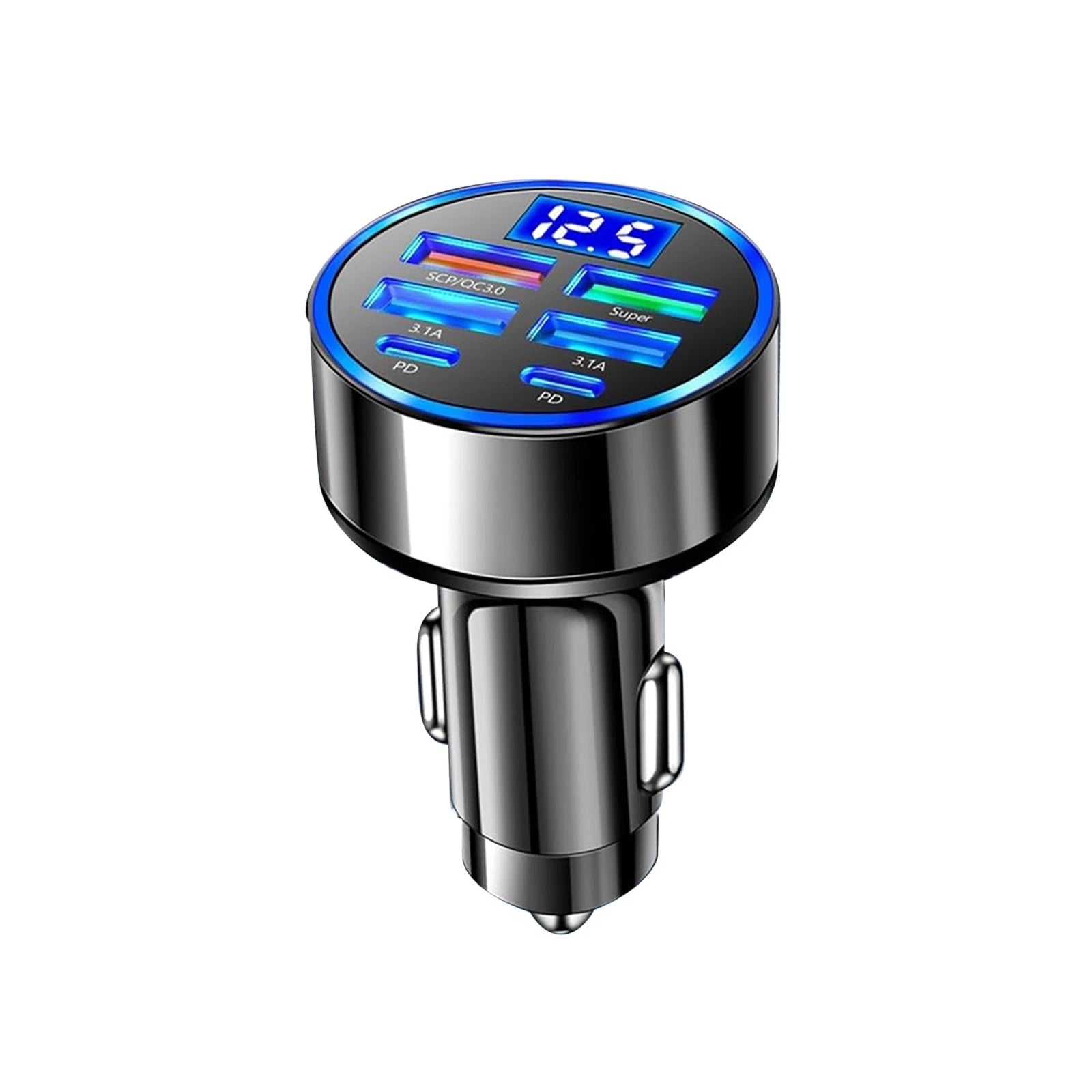 6-in-1 Car Charger Fast Charging With Battery And Electrical System