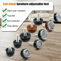 Felt Furniture Leg Protectors Adjustable Fit For M6 And M8 Furniture