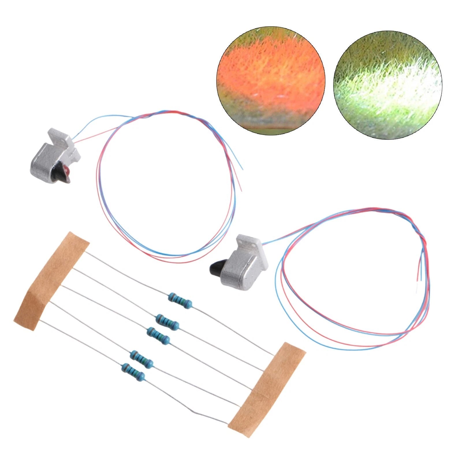 Ho Scale Model Railroad Ground Signal With Leds For Street Layout