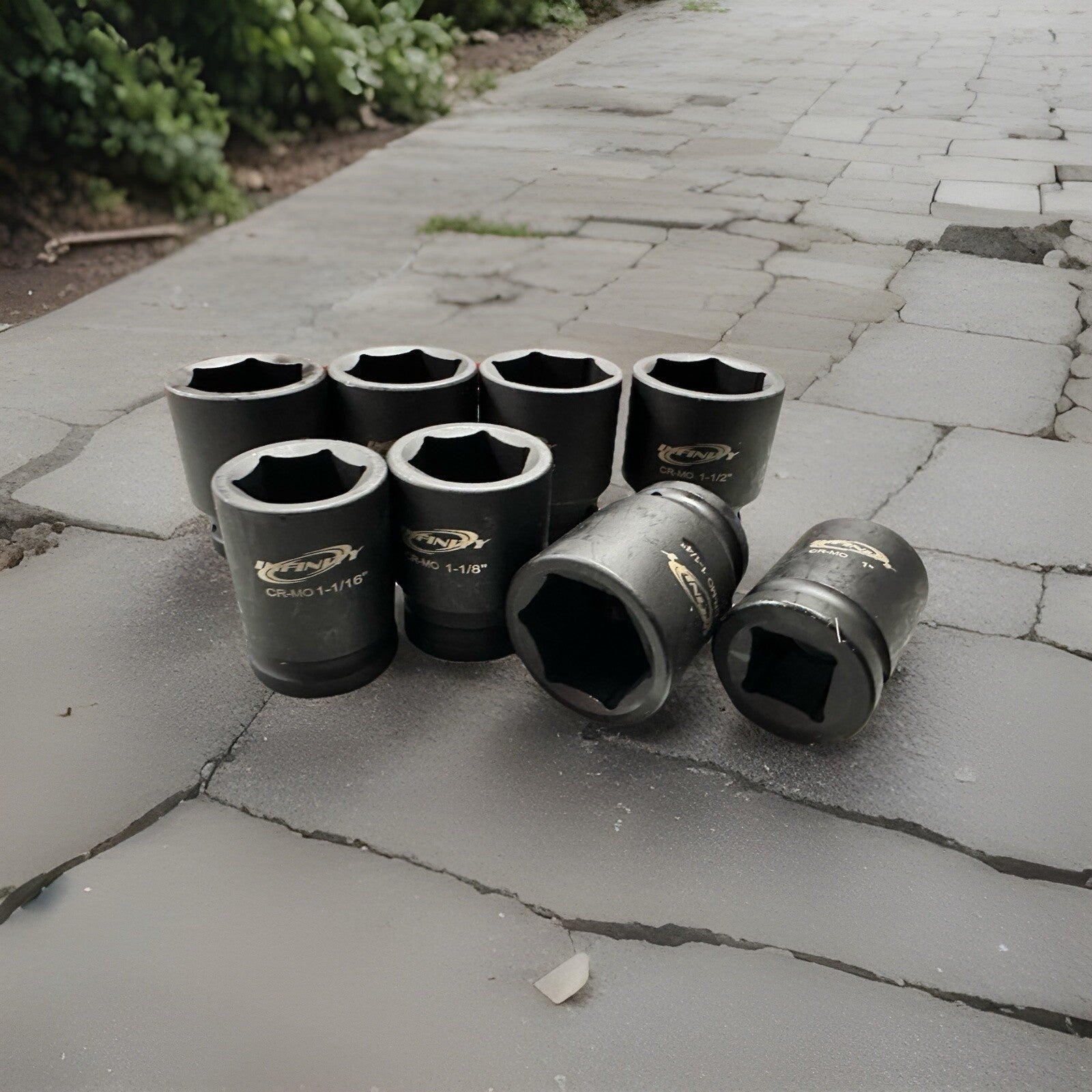 6pc Tractor Machinery Metric Jumbo Deep Impact Socket Set