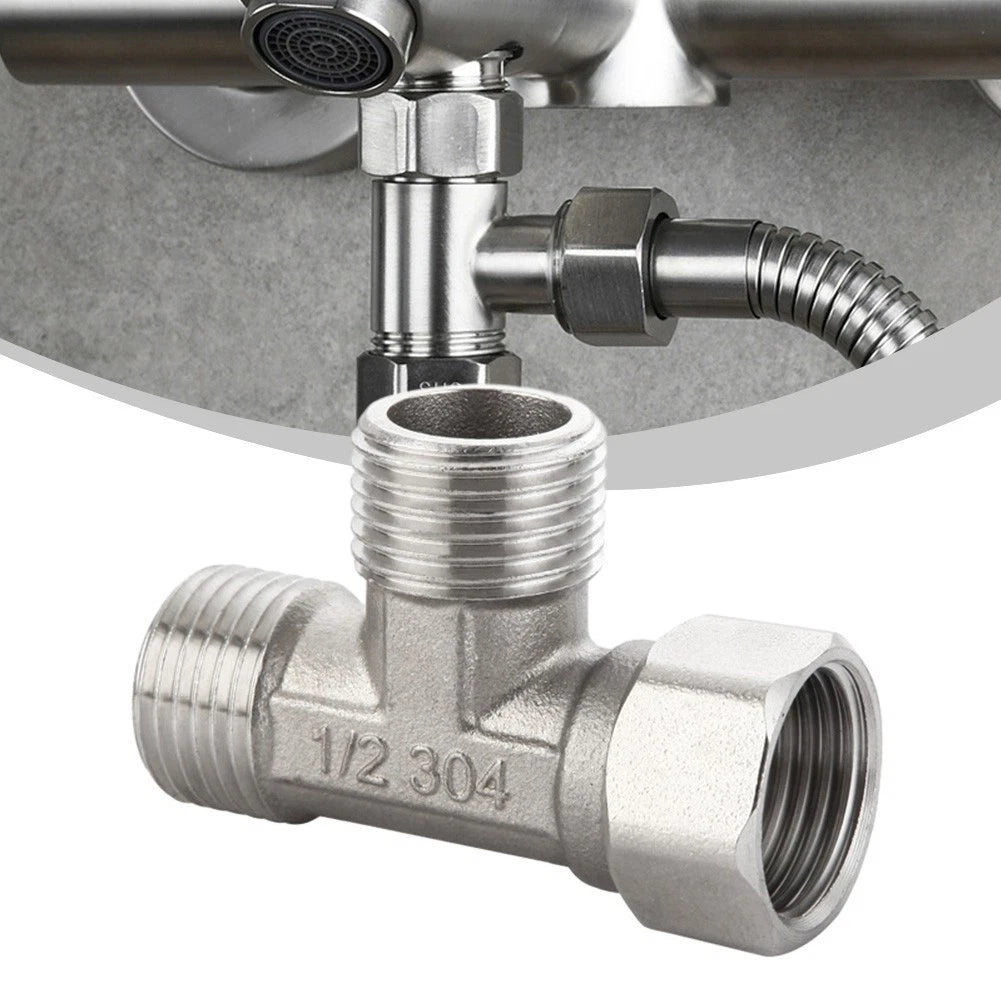 Convenient 3 Ways T Adapter Valve For Bath Toilet Bidet Sprayer