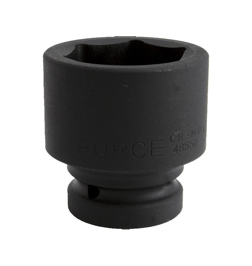 Force 1" Dr. 6pt Impact Socket 50mm Or 1-15/16" Individual Size