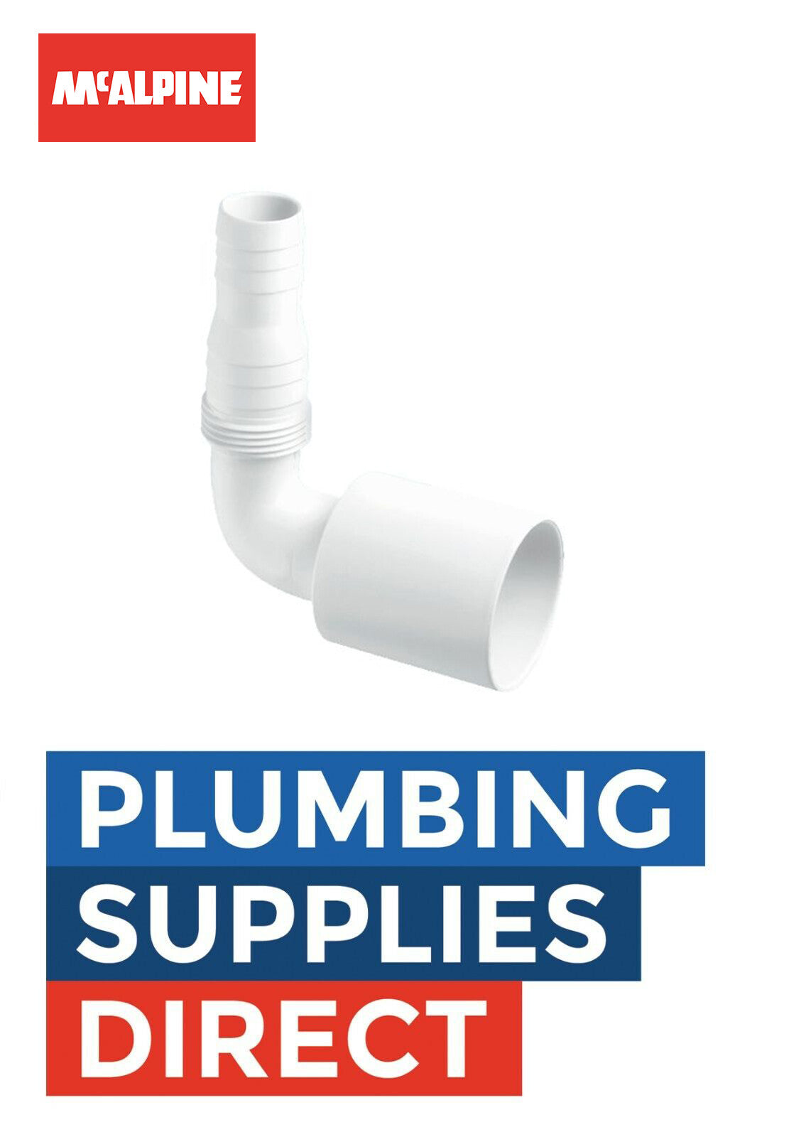 McAlpine WMF4 1½" 90° Nozzle Washing Machine Fitting