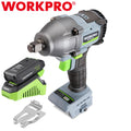 WORKPRO 20V 1/2" Brushless Cordless Impact Wrench Electric Impact Gun 370 ft-lbs