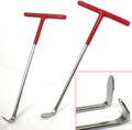 2pc Exhaust Pipe Puller Tool Set T-Handle 90° & 120° Hooks for Exhaust Mount