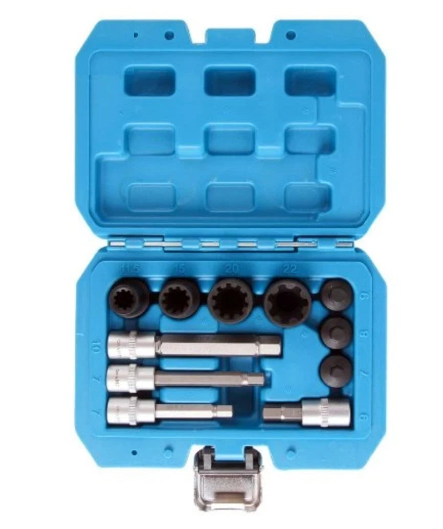11pc Brake Caliper Socket &amp; Bit Set for Audi BMW Mercedes-Benz Porsche VW