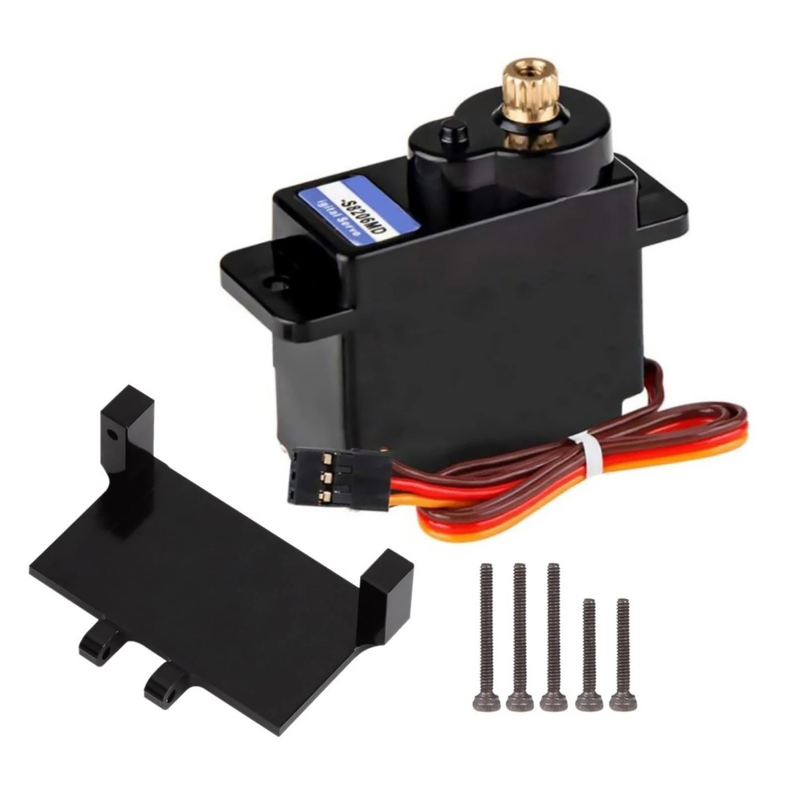 Dc Metal Gear Digital Servo&mount Base Kit For Axial Scx24 90081 1/24