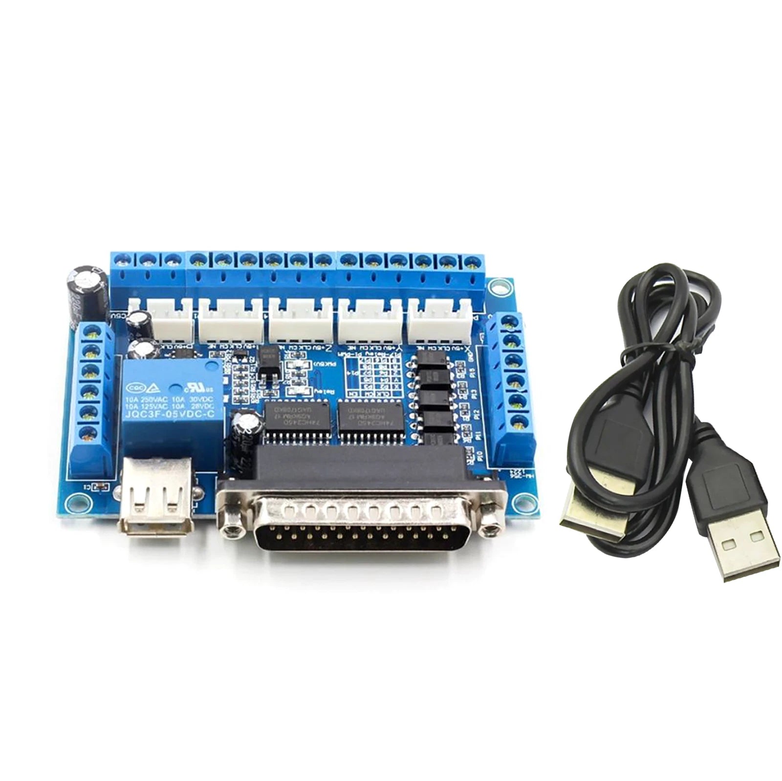 Upgrade Usb 5 Axis Cnc Breakout Board Interface Adapter For Stepper