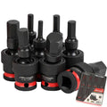 Neilsen Universal Swivel Impact UJ Driver Set