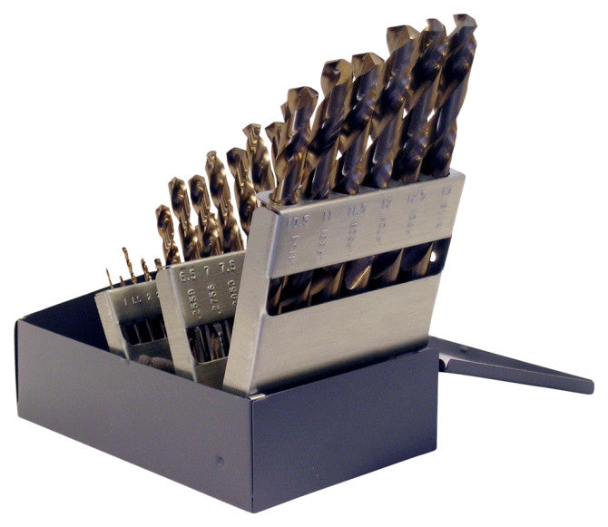 Chicago Latrobe 25pc Cobalt Metric Drill Bit Set