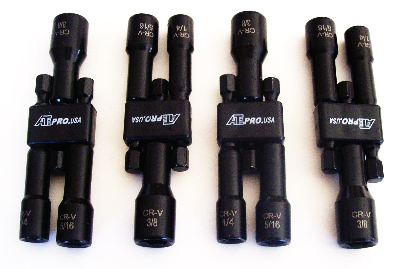 4 Ate Pro 3pc Laser Etched Impact Nut Setter Set