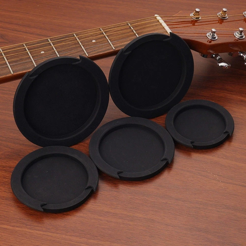 Essential Silicone Cover For Acoustic Guitar Sound Holes To Reduce