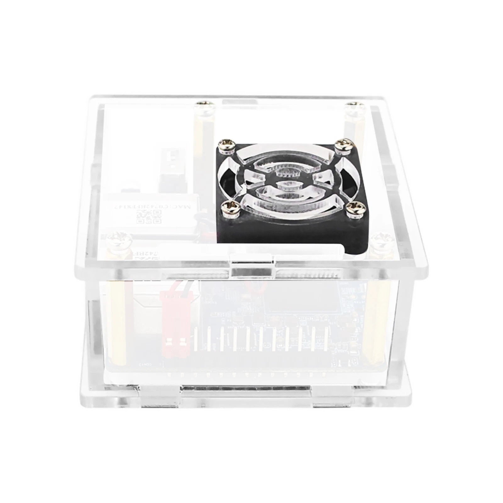 Acrylic Case Motherboard Shell With Fan Heat Sink For Orange Pi R1