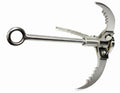 Gravity Stainless Steel Grappling Hook Folding W/ 3 Folding Claws