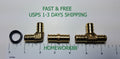 130 Pack XFITTING 1/2" Pex B Crimp Fittings w. Copper C