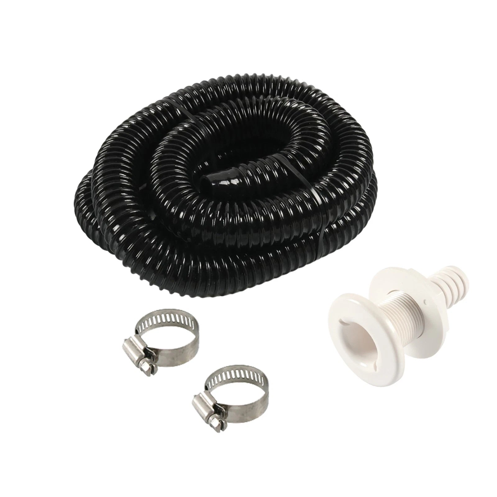 3/4 Inch Hose Bilge Pump Installation Kit With Thru Hull Drain Plug