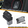 Front Left Door Locking Switch For Skoda For Superb 2008 To 2015 Oem