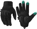Mossy Oak Tactical Glove Touchscreen Faux Leather Black Wrist Support Breathable