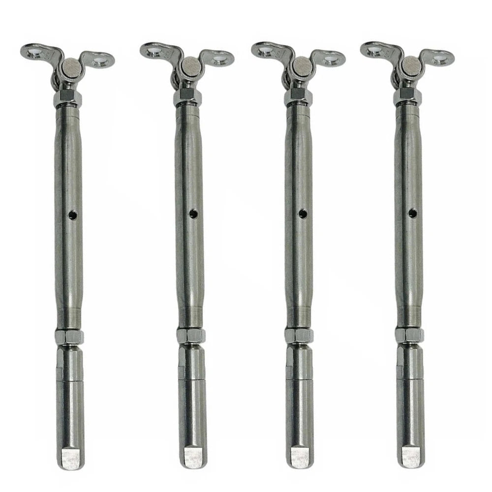 T316 Stainless Steel Push And Go Deck Toggle Turnbuckle For 1/4"